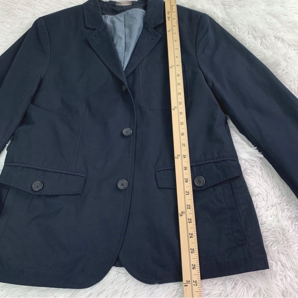 Banana Republic size 38 short chino sport coat blazer in navy blue - Picture 6 of 15